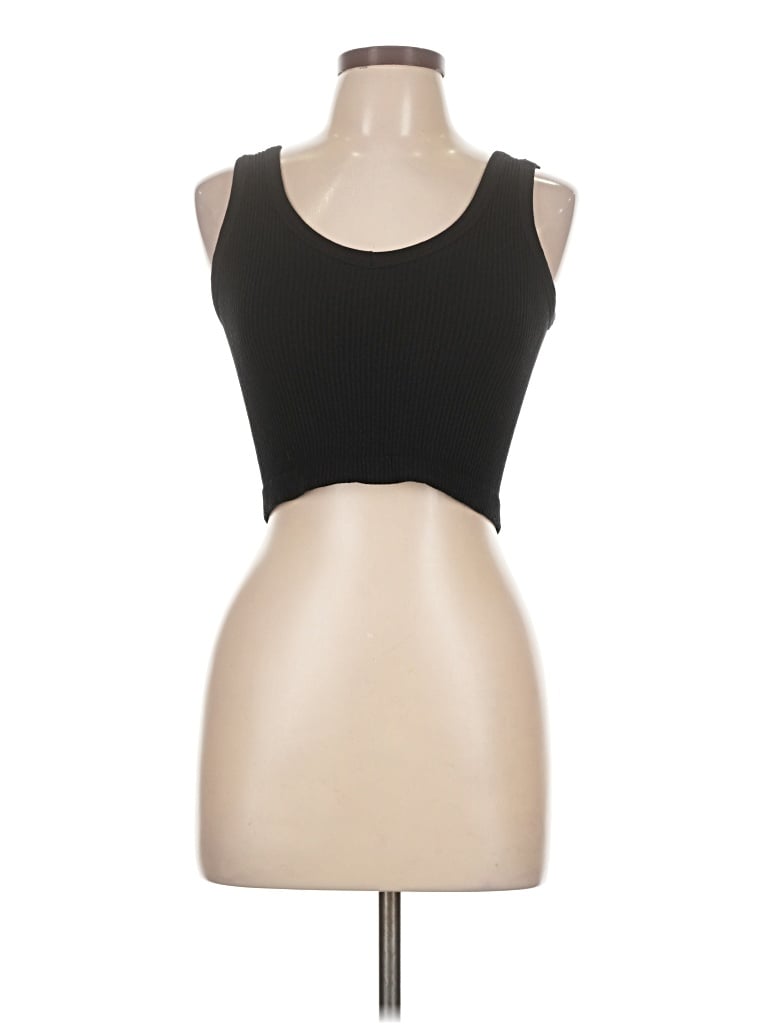 Pre-owned Pink Lily Tank Top Black Strapless Neckline Tops