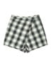 Ethereal Checkered-gingham Gray Shorts Size M - photo 1