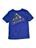 Adidas 100% Polyester Blue Active T-Shirt Size Medium 10/12 - photo 1
