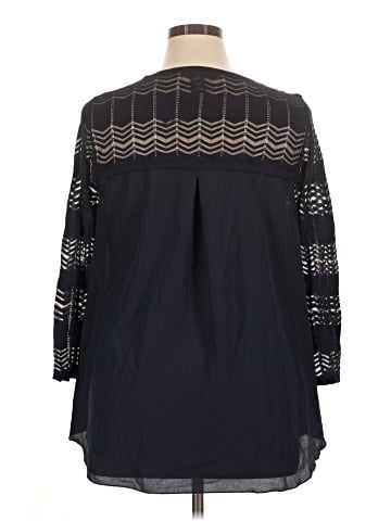 August Silk 3/4 Sleeve Blouse (view 2)