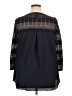 August Silk Black 3/4 Sleeve Blouse Size XL (petite) - photo 2