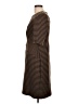 Connected Apparel Stripes Brown Casual Dress Size 10 - photo 5