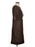 Connected Apparel Stripes Brown Casual Dress Size 10 - photo 4