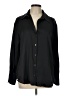 Zara 100% Polyester Black Long Sleeve Blouse Size L - photo 1