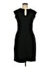 Bar III Solid Black Cocktail Dress Size L - photo 1