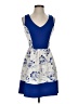 Pink Owl Graphic Blue Cocktail Dress Size S - photo 1