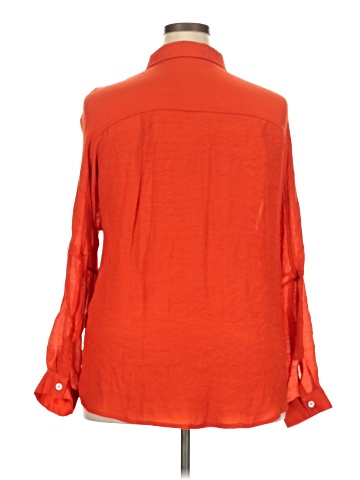 Vintage Blue Long Sleeve Blouse (view 2)