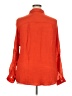 Vintage Blue 100% Polyester Orange Long Sleeve Blouse Size 2X - photo 2