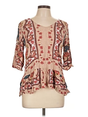 Blu Pepper 3/4 Sleeve Blouse (view 1)