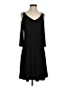 MSK Solid Black Casual Dress Size S - photo 1