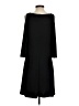 MSK Solid Black Casual Dress Size S - photo 2