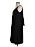 MSK Solid Black Casual Dress Size S - photo 5