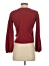 TeXTURE & THREAD Madewell Burgundy Long Sleeve Blouse Size XXS - photo 2