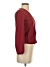 TeXTURE & THREAD Madewell Burgundy Long Sleeve Blouse Size XXS - photo 4