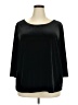 Soft by Avenue Black 3/4 Sleeve Top Size 22 Plus - photo 1