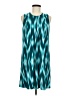 Calvin Klein Chevron-herringbone Teal Casual Dress Size 6 - photo 1