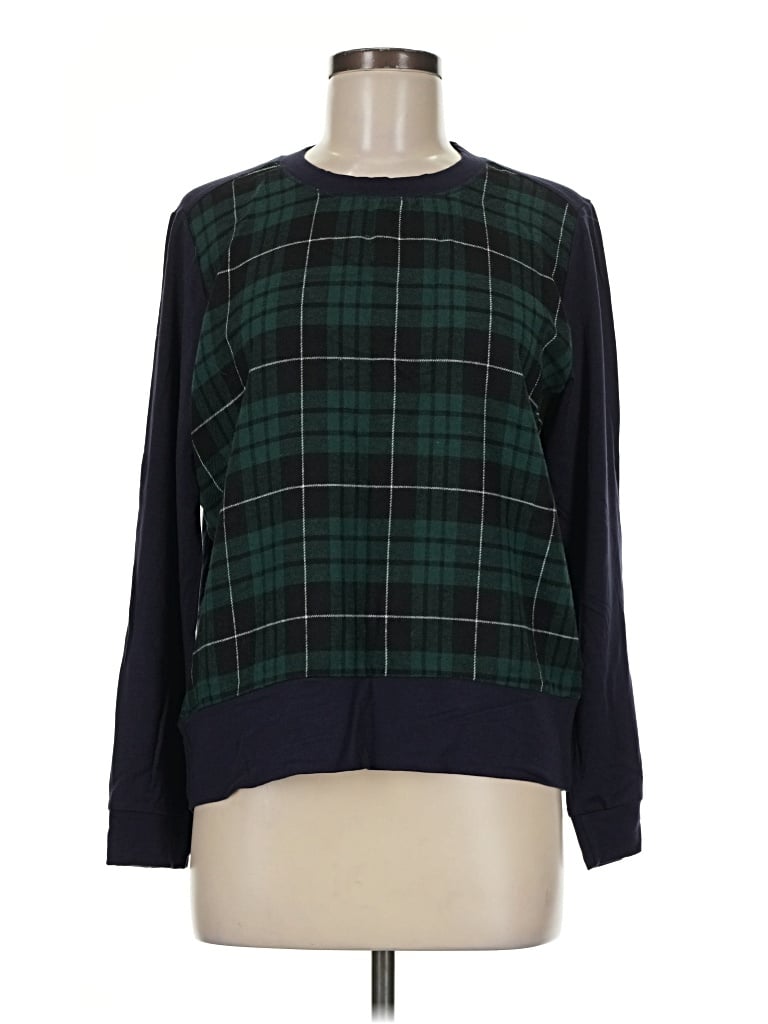 Pre-owned Melloday Long Sleeve Blouse In Green