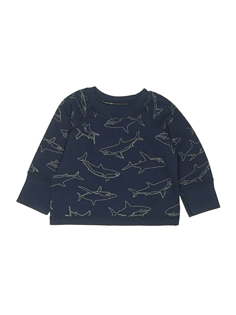 Pre-owned Unbranded Kids' Long Sleeve T-shirt In Blue