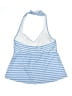 Lands' End Stripes Blue Swimsuit Top Size 14 - 16 - photo 2