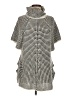 Mechant Houndstooth Silver Short Sleeve Top Size M (estimated) - photo 1