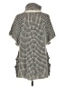 Mechant Houndstooth Silver Short Sleeve Top Size M (estimated) - photo 2