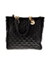 Metrocity Argyle Solid Black Leather Tote One size - photo 3