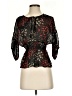 Fei Black 3/4 Sleeve Blouse Size S - photo 1