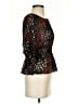 Fei Black 3/4 Sleeve Blouse Size S - photo 4