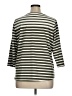 Ruby Rd. Stripes Green 3/4 Sleeve T-Shirt Size 1X - photo 2