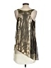 Love 21 100% Polyester Metallic Gold Sleeveless Blouse Size S - photo 2