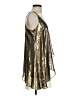 Love 21 100% Polyester Metallic Gold Sleeveless Blouse Size S - photo 4