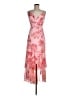 Hutch 100% Polyester Floral Pink Cocktail Dress Size 8 - photo 1