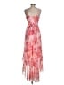 Hutch 100% Polyester Floral Pink Cocktail Dress Size 8 - photo 2