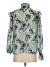 Bebe 100% Polyester Green Long Sleeve Blouse Size XS - photo 2