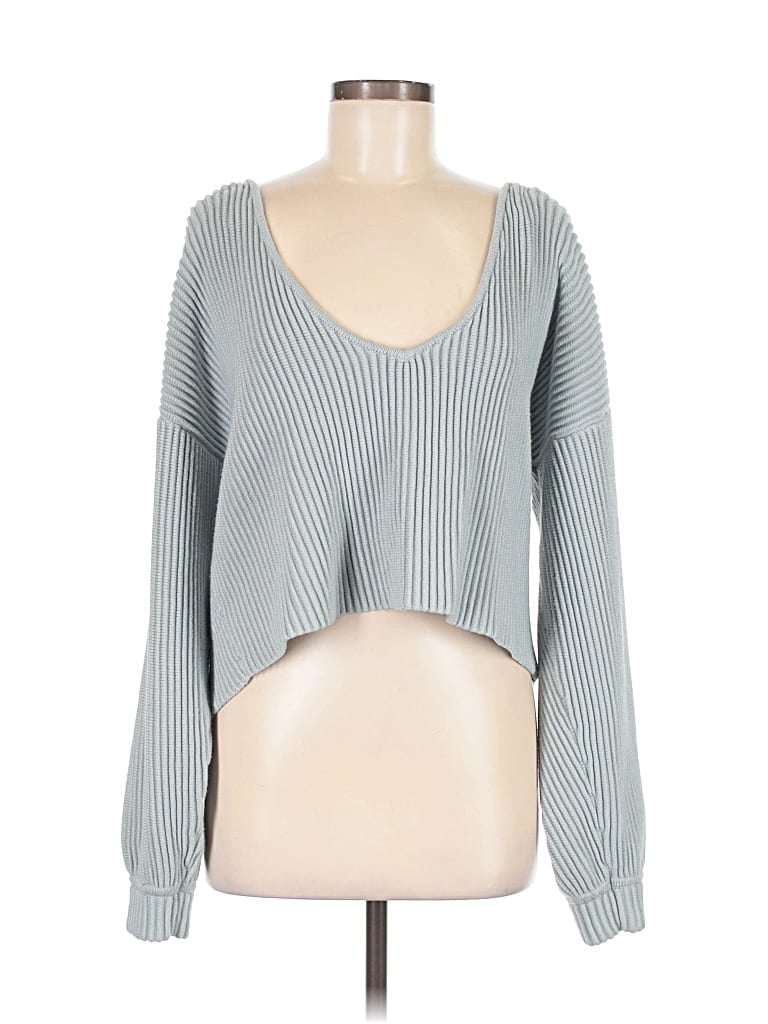 Pre-owned Lunya Pullover Sweater In Gray