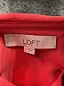 Ann Taylor LOFT 100% Polyester Solid Red 3/4 Sleeve Blouse Size S - photo 8