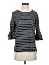 Max Studio Stripes Black 3/4 Sleeve Top Size S - photo 1