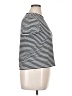 Piombo Stripes Black Short Sleeve Top Size XL - photo 4