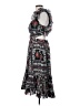 Let Me Be 100% Polyester Paisley Black Cocktail Dress Size S - photo 5