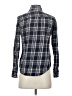 BP. 100% Cotton Plaid Blue Long Sleeve Button-Down Shirt Size S - photo 2