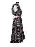 Let Me Be 100% Polyester Paisley Black Cocktail Dress Size S - photo 4