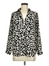 Ann Taylor Print Ivory Long Sleeve Blouse Size M (petite) - photo 1