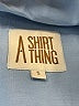 A Shirt Thing Blue Long Sleeve Blouse Size S - photo 7