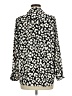 Ann Taylor Print Ivory Long Sleeve Blouse Size M (petite) - photo 2