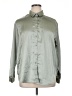 Böhme 100% Polyester Metallic Green Long Sleeve Blouse Size XL - photo 1