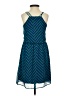Forever 21 100% Polyester Chevron-herringbone Blue Casual Dress Size S - photo 2