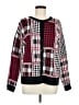 Coldwater Creek Checkered-gingham Red Pullover Sweater Size M - photo 1