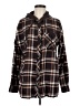 Maurices Brown Long Sleeve Button-Down Shirt Size M - photo 1