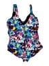Beach Belle Floral Blue One Piece Swimsuit Size XL (estimated) - photo 2