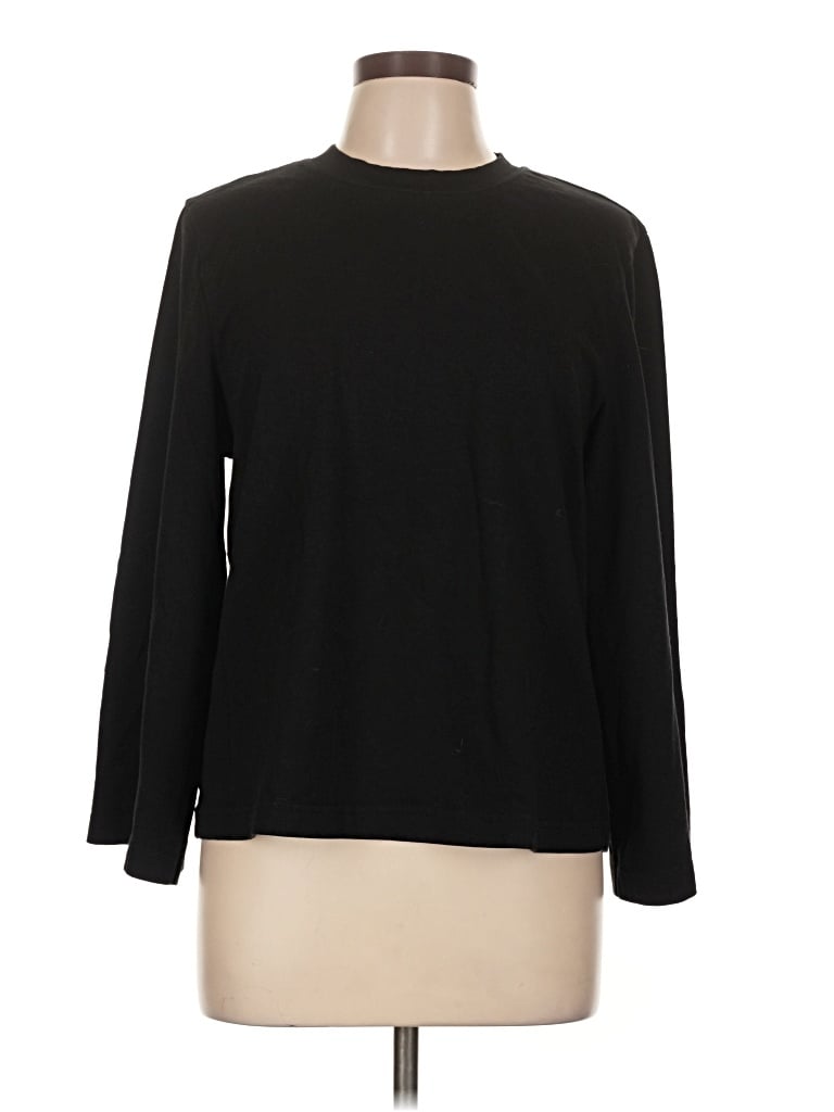 Pre-owned Cos Long Sleeve T-shirt In Black